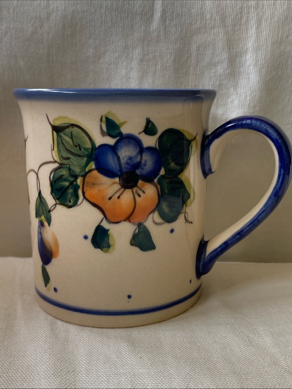 Boleslawiec Polish Pottery Unikat /  Mug HandMade / Floral